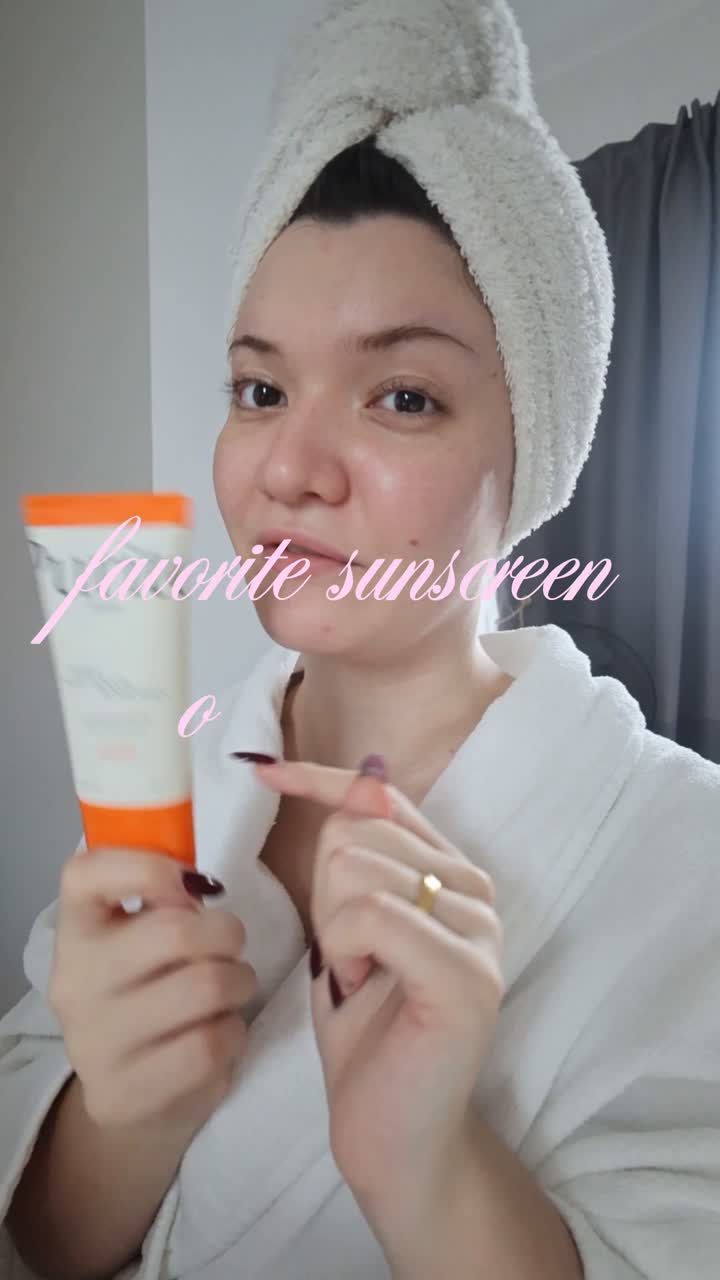 Skincare content: favorite sunscreen