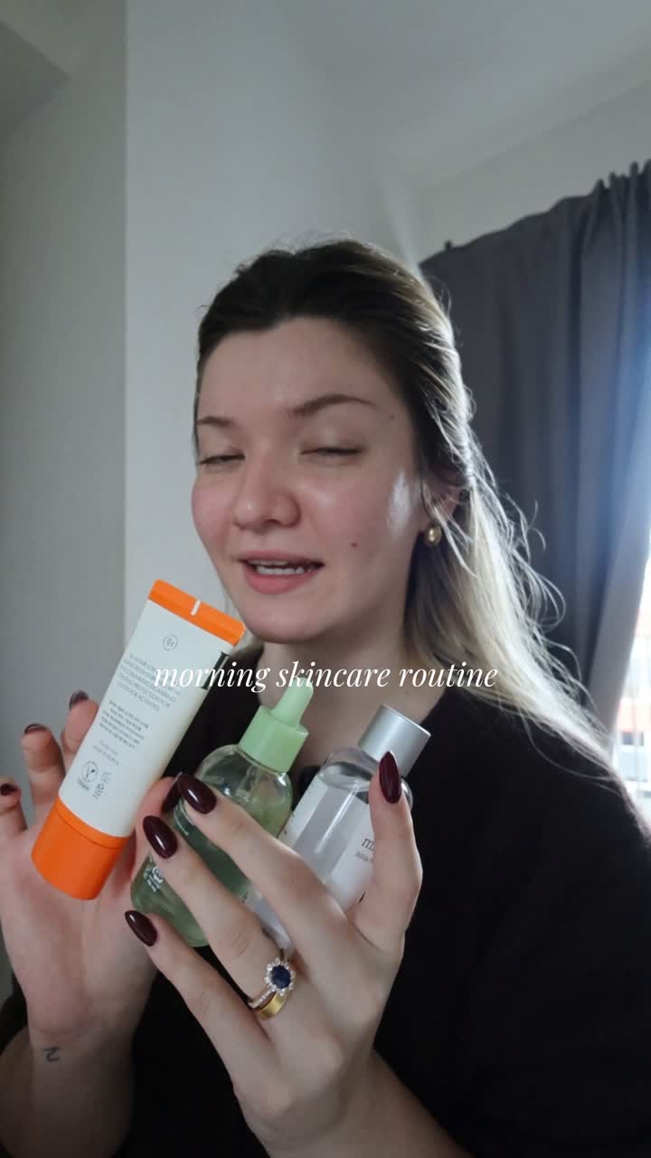 Skincare content: morning skincare routine